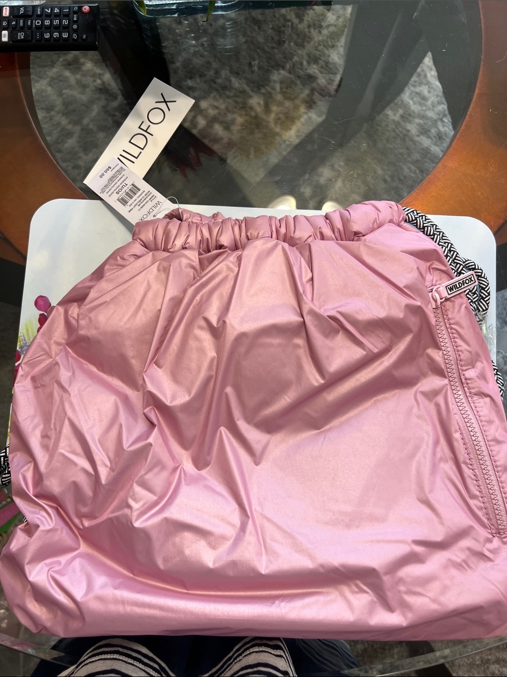 Wildfox Puffy Drawstring Backpack - Picture 2 of 5